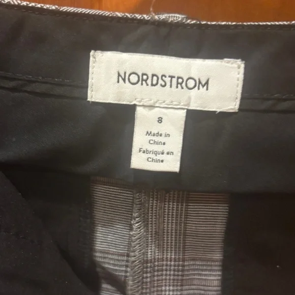 Nordstrom British Plaid High Waist Wide Leg Pants - NWOT - Picture 7 of 14